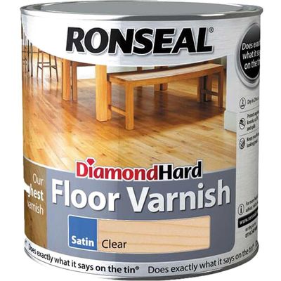 Ronseal 32583 Diamond Hard Floor Varnish Satin 2.5 Litre