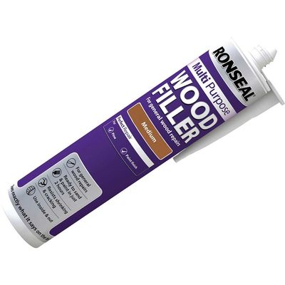 Ronseal 33367 Multipurpose Wood Filler Cartridge Medium 310Ml