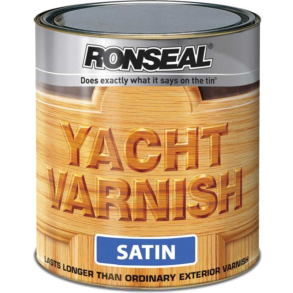 Ronseal 34909 Exterior Yacht Varnish Satin 2.5 Litre - Image 1