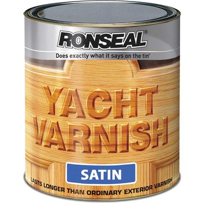 Ronseal 34909 Exterior Yacht Varnish Satin 2.5 Litre
