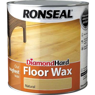 Ronseal 34960 Diamond Hard Floor Wax Natural 2.5 Litre