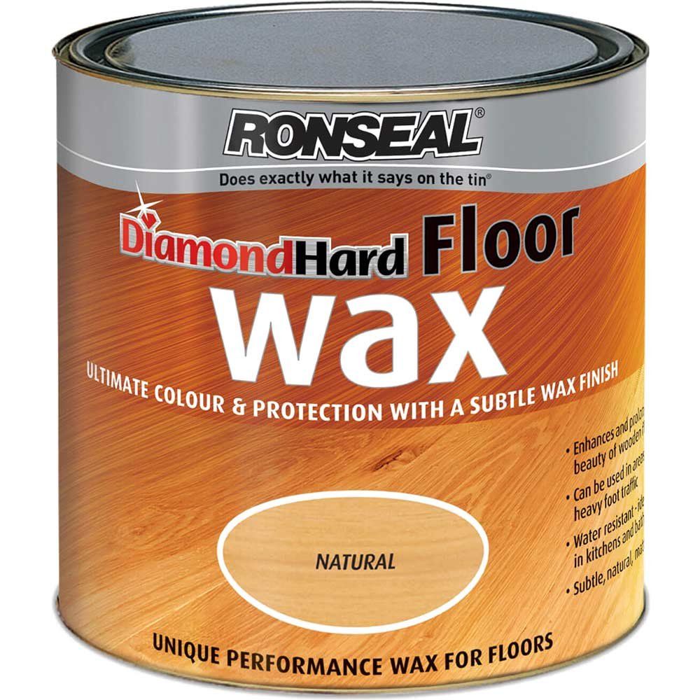 Ronseal 34961 Diamond Hard Floor Wax Natural Oak 2.5 Litre - Image 1