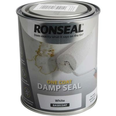 Ronseal 37563 One Coat Damp Seal White 750Ml