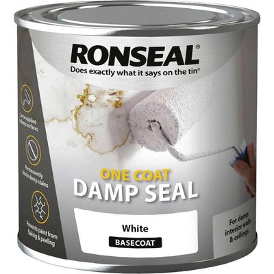 Ronseal 37562 One Coat Damp Seal White 250Ml