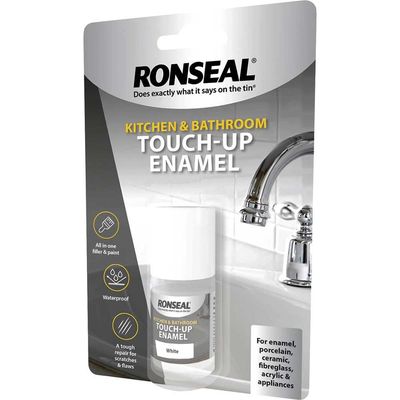 Ronseal 35109 Kitchen & Bathroom Touch-Up Enamel 10Ml
