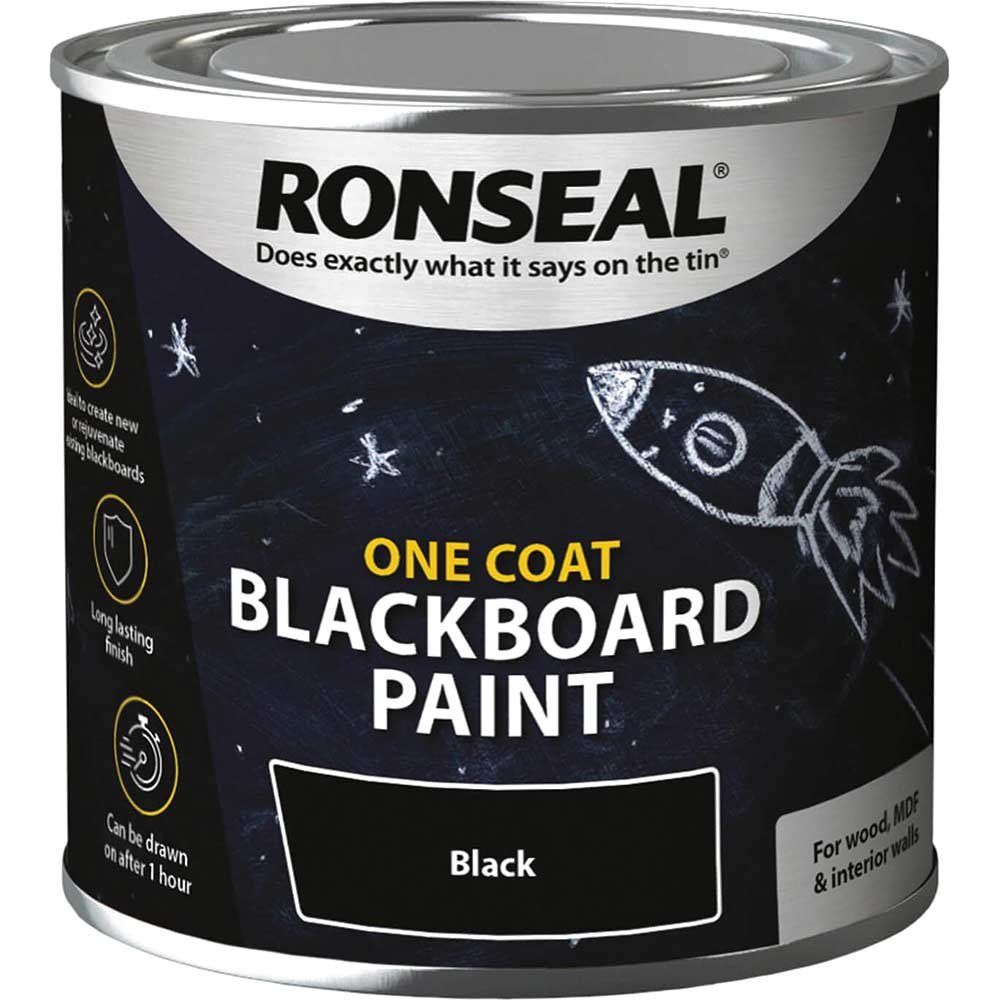 Ronseal 35227 One Coat Blackboard Paint 250Ml - Image 1