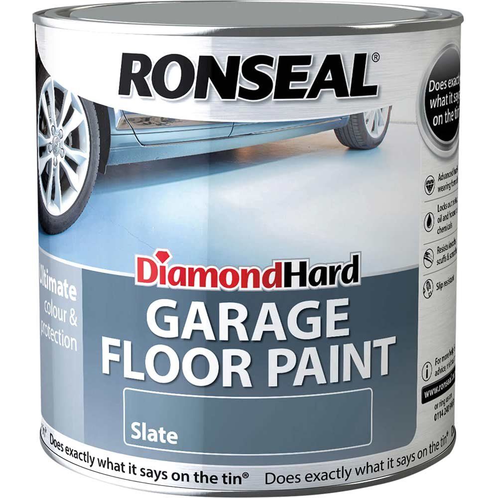 Ronseal 35763 Diamond Hard Garage Floor Paint Slate 5 Litre - Image 1