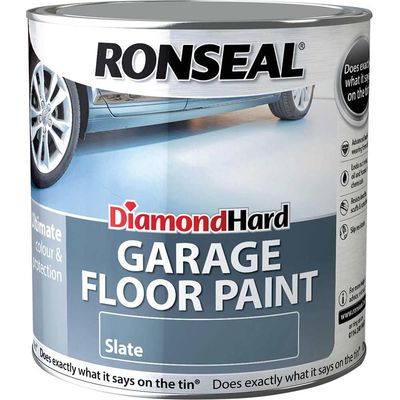 Ronseal 35763 Diamond Hard Garage Floor Paint Slate 5 Litre
