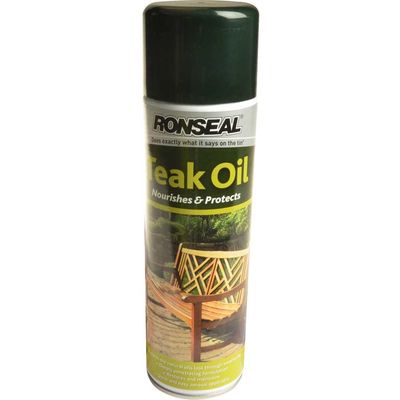 Ronseal 35820 Garden Furniture Teak Oil Aerosol 500Ml