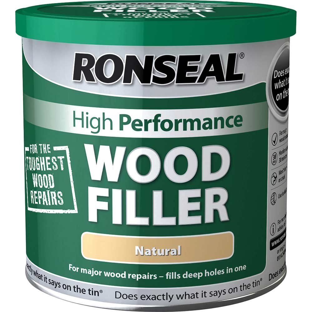 Ronseal 36058 High-Performance Wood Filler Natural 3.7Kg - Image 1