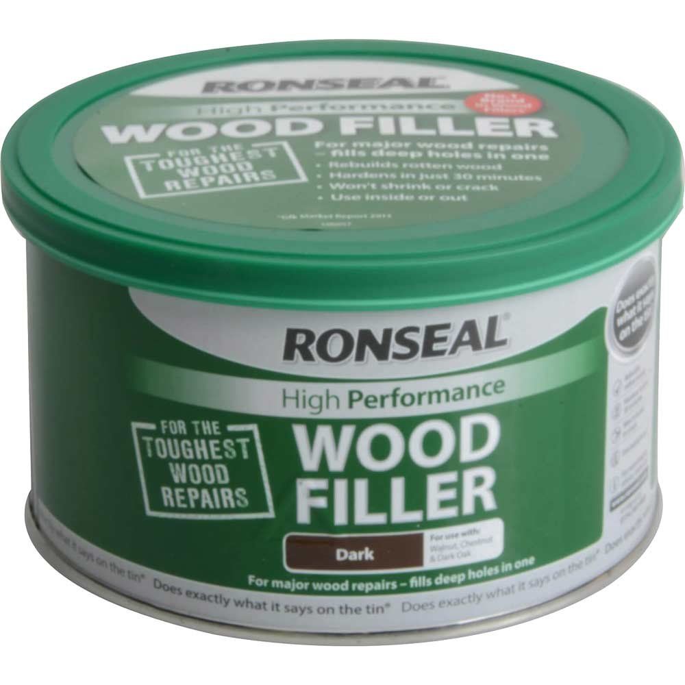 Ronseal 36383 High-Performance Wood Filler Dark 275G - Image 1