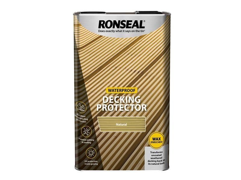 Ronseal 36435 Decking Protector Natural Oak 5 Litre - Image 1