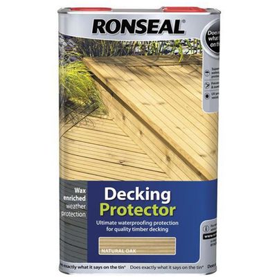Ronseal 36435 Decking Protector Natural Oak 5 Litre - Thumbnail 2
