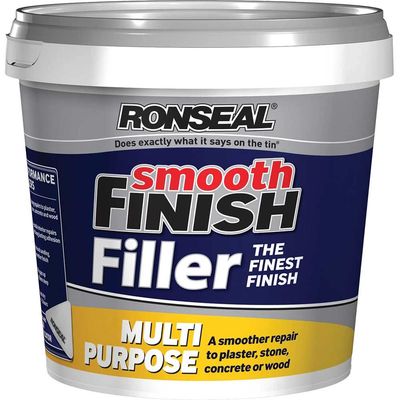 Ronseal 36547 Smooth Finish Multipurpose Wall Filler Ready Mixed 2.2Kg