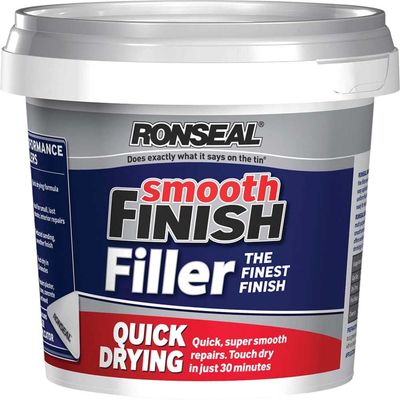 Ronseal 36553 Smooth Finish Quick Drying Multipurpose Filler 600G