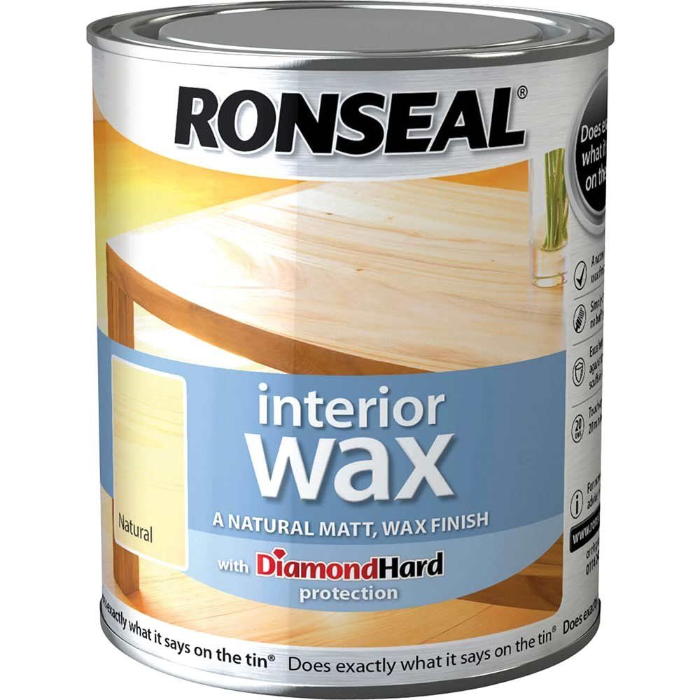 Ronseal 36879 Interior Wax Natural 750Ml - Image 1