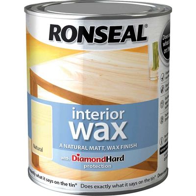 Ronseal 36879 Interior Wax Natural 750Ml