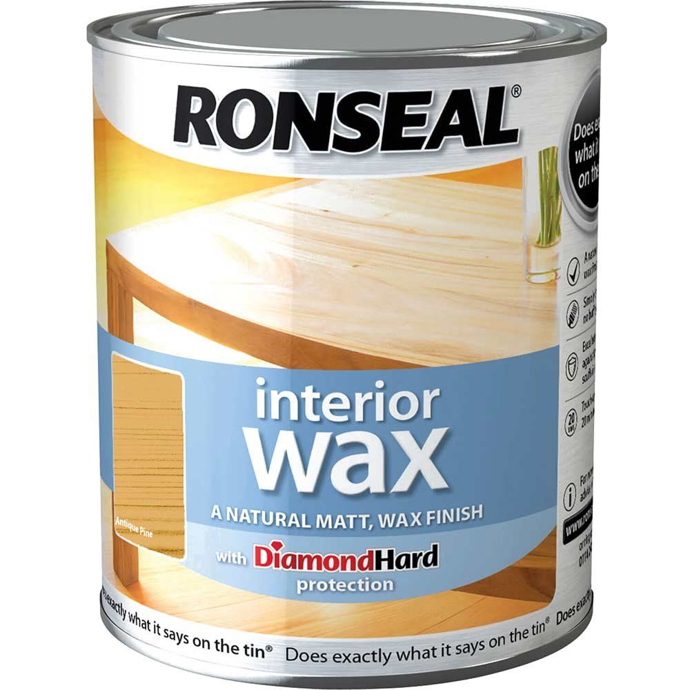 Ronseal 36882 Interior Wax Antique Pine 750Ml - Image 1