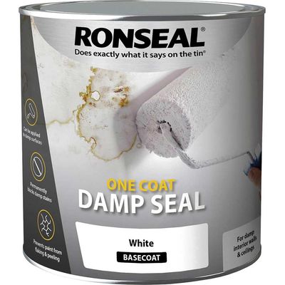 Ronseal 36958 One Coat Damp Seal White 2.5 Litre