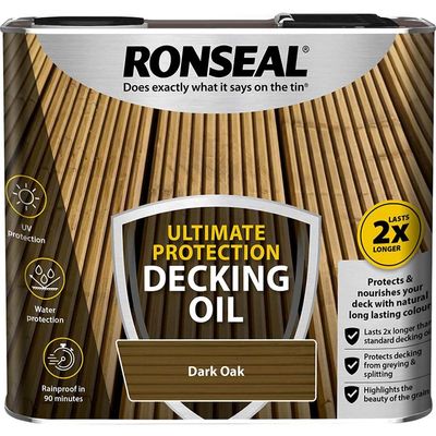 Ronseal 37295 Ultimate Protection Decking Oil Dark Oak 5 Litre