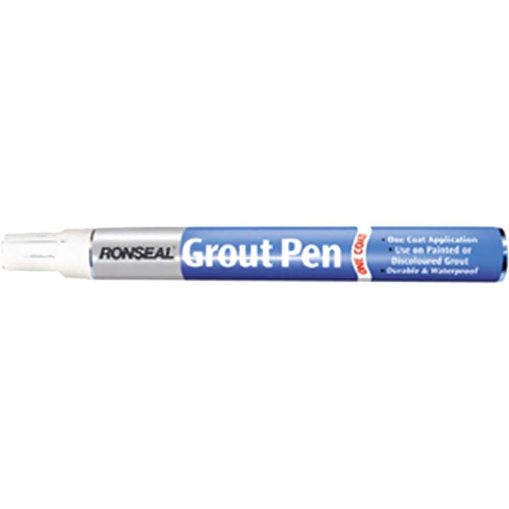 Ronseal 37326 One Coat Grout Pen Brilliant White 15Ml - Image 1