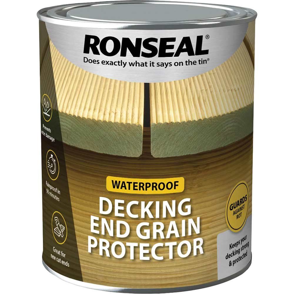 Ronseal 37334 Decking End Grain Protector Green 750Ml - Image 1