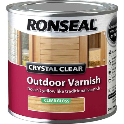 Ronseal 37367 Crystal Clear Outdoor Varnish Matt 250Ml