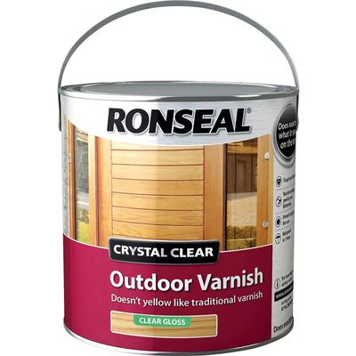 Ronseal 37368 Crystal Clear Outdoor Varnish Matt 750Ml