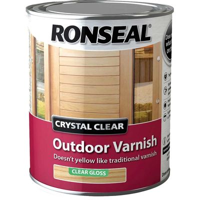 Ronseal 37369 Crystal Clear Outdoor Varnish Matt 2.5 Litre