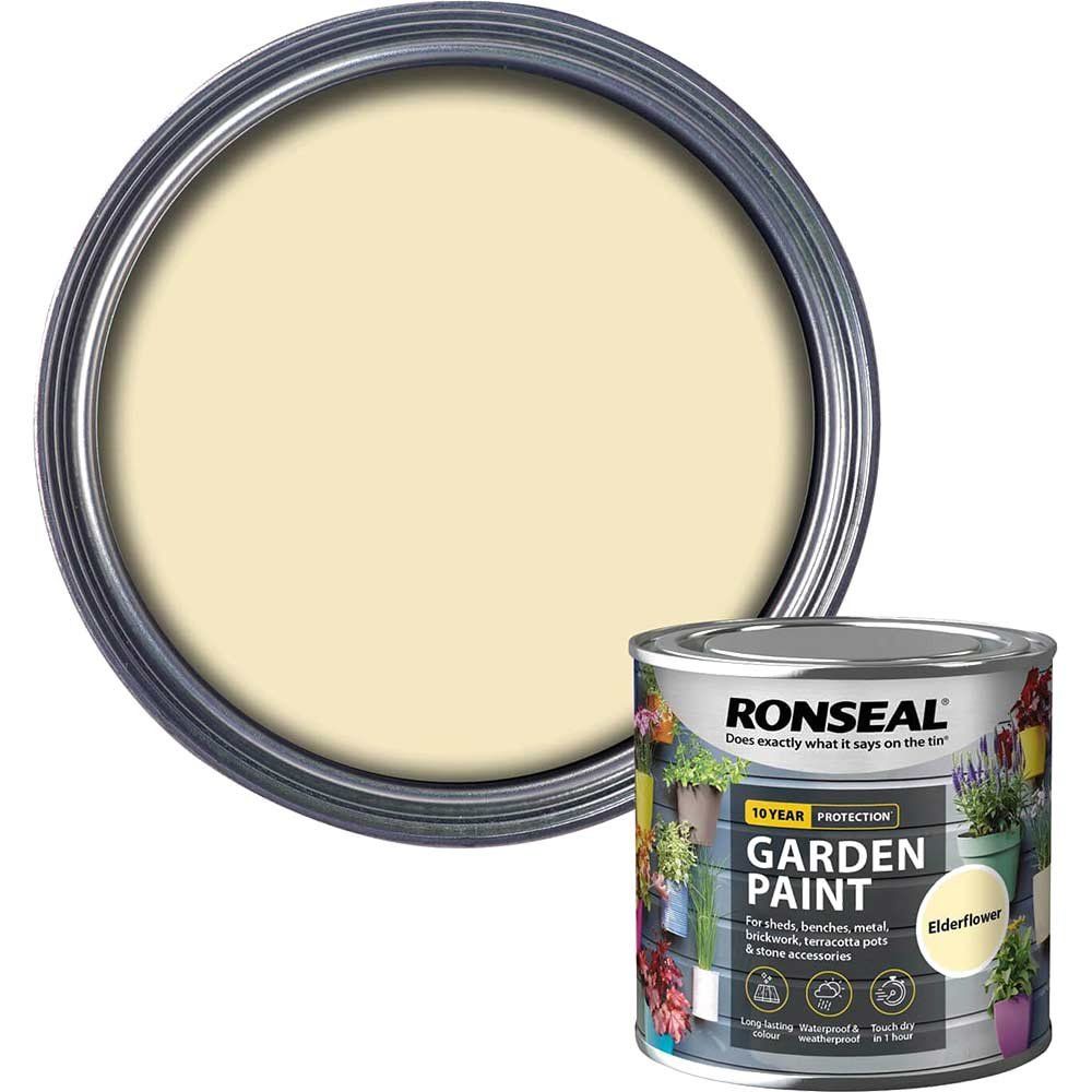 Ronseal 37379 Garden Paint Elderflower 250Ml - Image 1