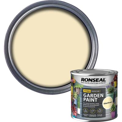 Ronseal 37379 Garden Paint Elderflower 250Ml