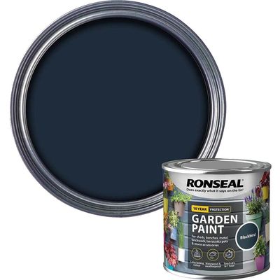 Ronseal 37382 Garden Paint Blackbird 250Ml