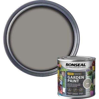 Ronseal 37384 Garden Paint Slate 250Ml