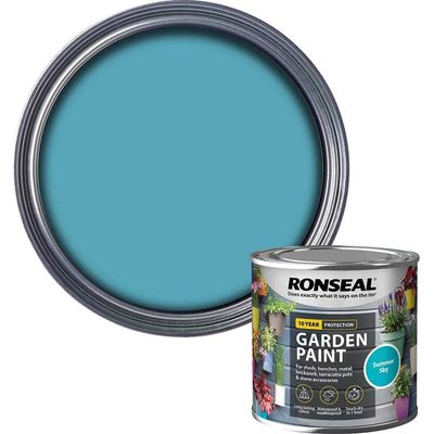 Ronseal 37392 Garden Paint Summer Sky 250Ml