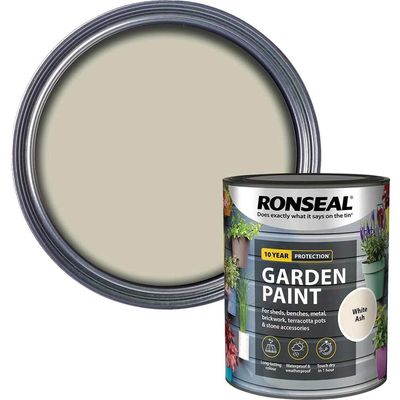 Ronseal 37402 Garden Paint White Ash 750Ml