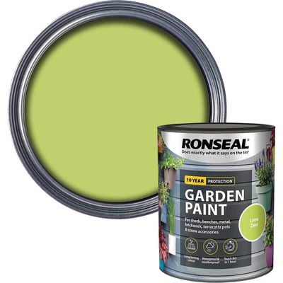 Ronseal 37412 Garden Paint Lime Zest 750Ml