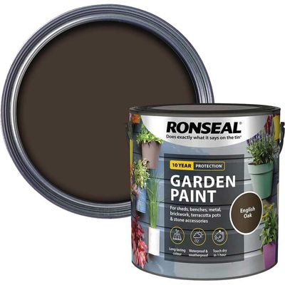 Ronseal 37429 Garden Paint English Oak 2.5 Litre