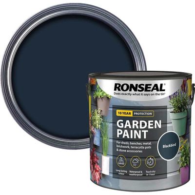 Ronseal 37430 Garden Paint Blackbird 2.5 Litre