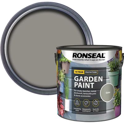 Ronseal 37431 Garden Paint Slate 2.5 Litre