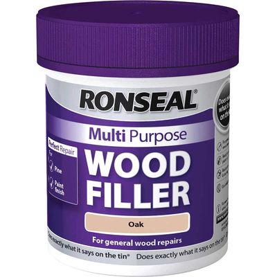 Ronseal 37529 Multipurpose Wood Filler Tub Oak 250G