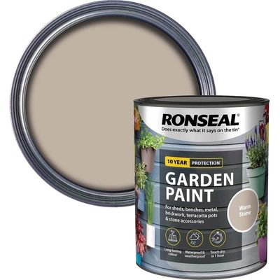 Ronseal 37603 Garden Paint Warm Stone 750Ml
