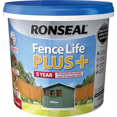 Ronseal 37626 Fence Life Plus+ Willow 5 Litre