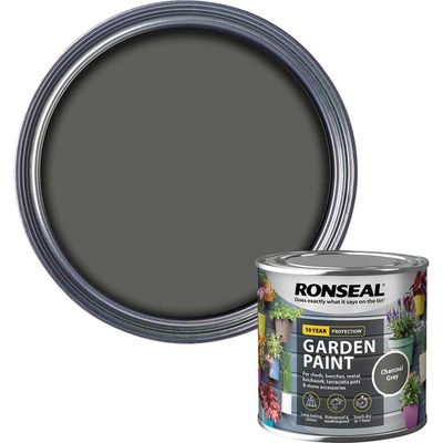 Ronseal 38262 Garden Paint Charcoal Grey 250Ml