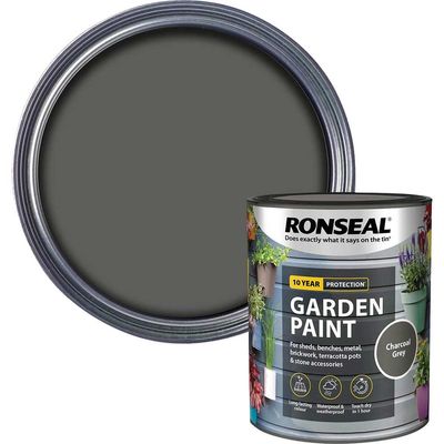Ronseal 38263 Garden Paint Charcoal Grey 750Ml