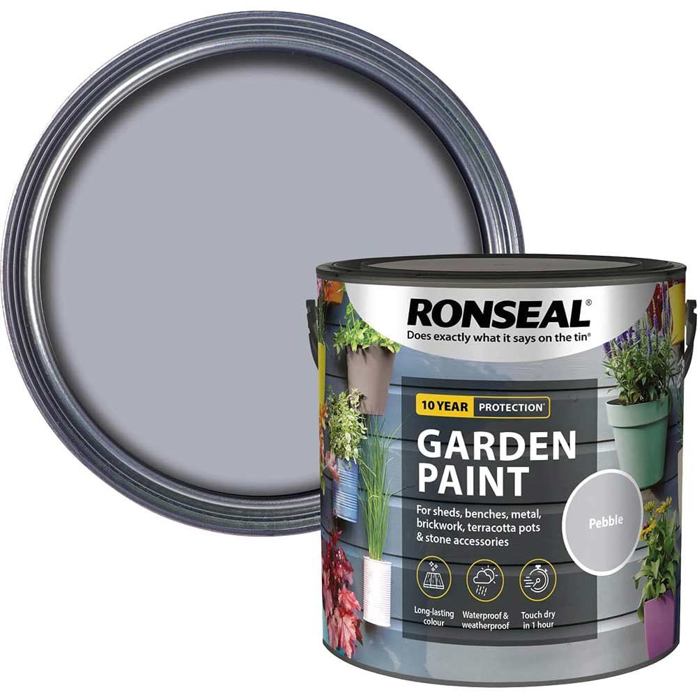 Ronseal 38510 Garden Paint Pebble 2.5 Litre - Image 1