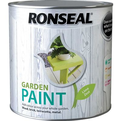Ronseal 38512 Garden Paint Lime Zest 2.5 Litre