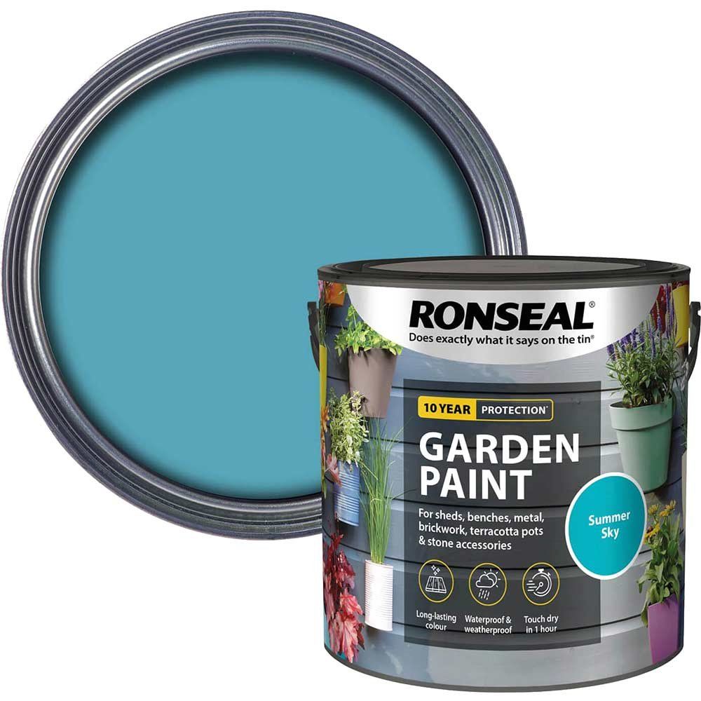 Ronseal 38514 Garden Paint Summer Sky 2.5 Litre - Image 1