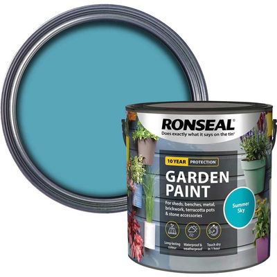 Ronseal 38514 Garden Paint Summer Sky 2.5 Litre