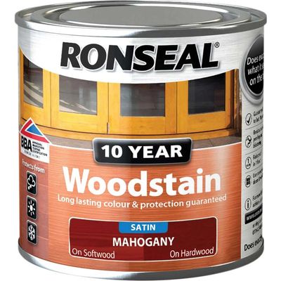 Ronseal 38648 10 Year Woodstain Mahogany 250Ml