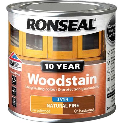 Ronseal 38666 10 Year Woodstain Natural Pine 250Ml